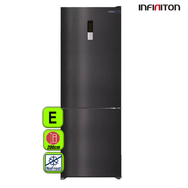 FRIGORIFICO INFINITON 201X60 NF A++ DARK INOX