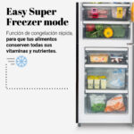 FRIGORIFICO 185X60 NF CRISTAL NEGRO - Imagen 4