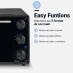 HORNO SOBREMESA UNIVERSAL B. 19L NEGRO - Imagen 4