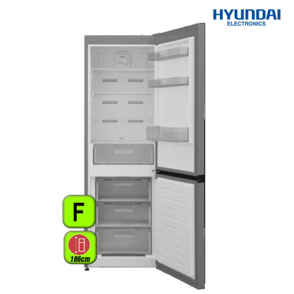 FRIGORIFICO HYUNDAI 185X60 A+/F INOX
