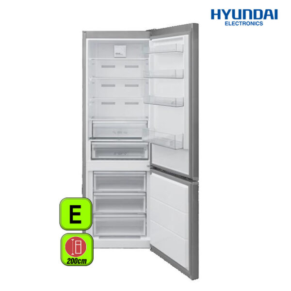 FRIGORIFICO HYUNDAI 200X60 A++/E INOX