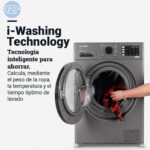 LAVADORA 10 KG 1400 RPM INVERTER NEGRA - Imagen 3