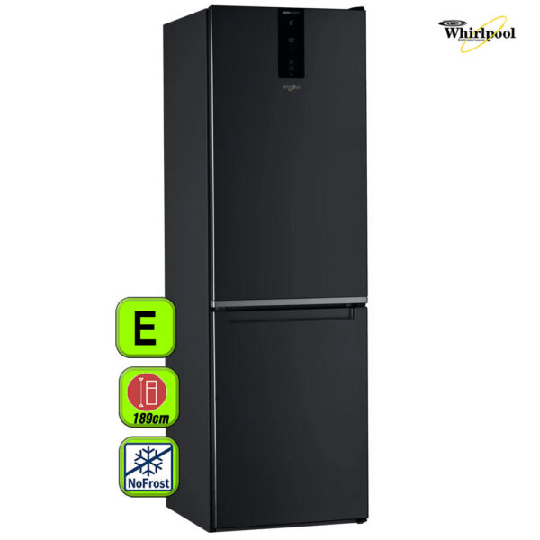 FRIGORIFICO WHIRLPOOL 189X60 NF A++/E NEGRO