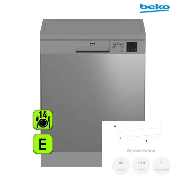 LAVAVAJILLAS BEKO 60CM E INOX 13 CUB