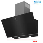 CAMPANA BEKO 90 CM CRISTAL NEGRO 636 M3 - Imagen 2