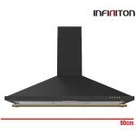 CAMPANA RUSTICA INFINITON 90 CM NEGRA