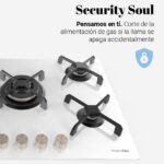 ENCIMERA 5 FUEGOS CRISTAL UNIVERSAL BLUE - Imagen 2