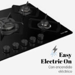 ENCIMERA 5 FUEGOS GAS DE CRISTAL NEGRO - Imagen 3