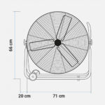 VENTILADOR INDUSTRIAL UNIVERSAL.B 160W ASTUN 3016 - Imagen 2
