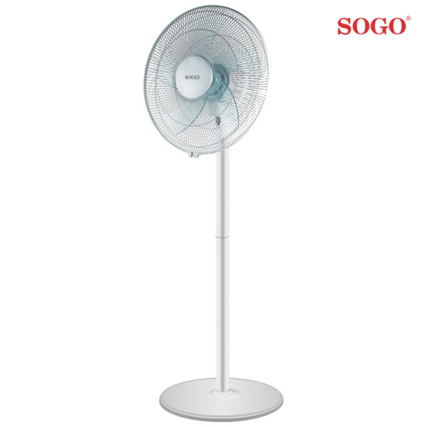 VENTILADOR DE PIE SOGO 50 W BLANCO 5 ASPAS 40CM