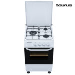 COCINA TAURUS 3 F + HORNO BLANCA WOK 50X50 - Imagen 3
