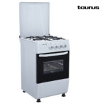 COCINA TAURUS 3 F + HORNO BLANCA WOK 50X50 - Imagen 2