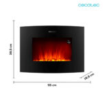 CHIMENEA ELECTRICA CECOTEC 22" NEGRA WIFI - Imagen 3