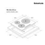VITROCERAMICA INDUCCION TAURUS 3 F 7400W - Imagen 2