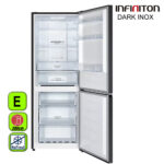 FRIGORIFICO INFINITON 201X60 NF E DARK INOX - Imagen 2