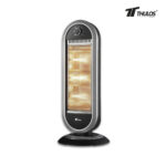 ESTUFA HALOGENA THULOS 3 BARRAS OSCILANTE NEGRA - Imagen 2