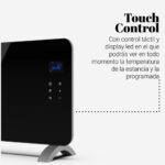 CONVECTOR CRISTAL UNVERSAL B 1500 W NEGRO - Imagen 5