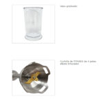 BATIDORA VARILLA COMELEC 1200 W + JARRA - Imagen 2