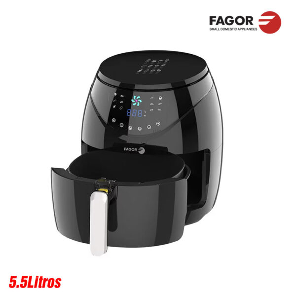 FREIDORA SIN ACEITE FAGOR 5.5 L NEGRA DIGT
