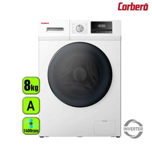 LAVADORA CORBERO 8 KG 1400 RPM CLASE A