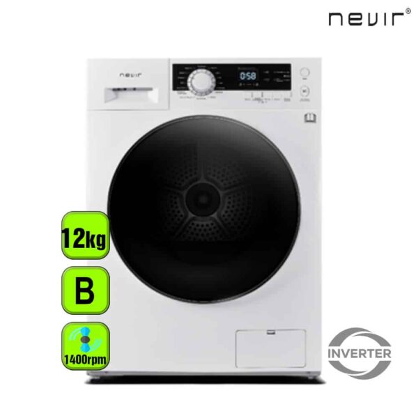 LAVADORA NEVIR 12 KG 1400 RPM B INVERT