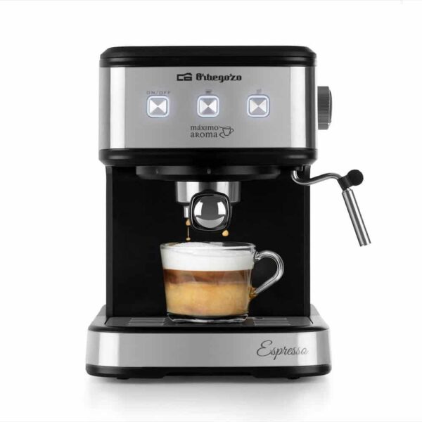 CAFETERA EXPRESSO ORBEGOZO 1.5 L 20 BAR INOX