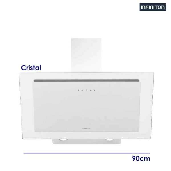 CAMPANA CRISTAL INFINITON 90 CM BLANCA 720 M3