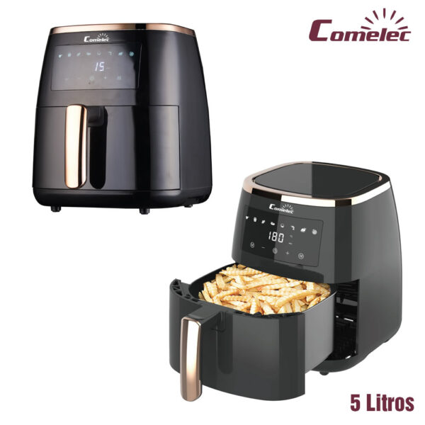 FREIDORA SIN ACEITE COMELEC 5 L NEGRA