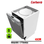 LAVAVAJILLAS CORBERO 45 CM ENCASTRE 3Âº BAN