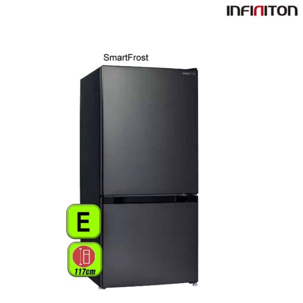 FRIGORIFICO INFINITON 120X55 SEMI NF NEGRO
