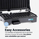 GRILL PANINI UNIVERSAL B 750 W NEGRO - Imagen 5