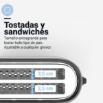 TOSTADOR UNIVERSAL B. 4 REBANADAS 1300W - Imagen 4
