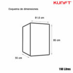 CONGELADOR HORIZ KUNFT 198 L 85X82 - Imagen 3