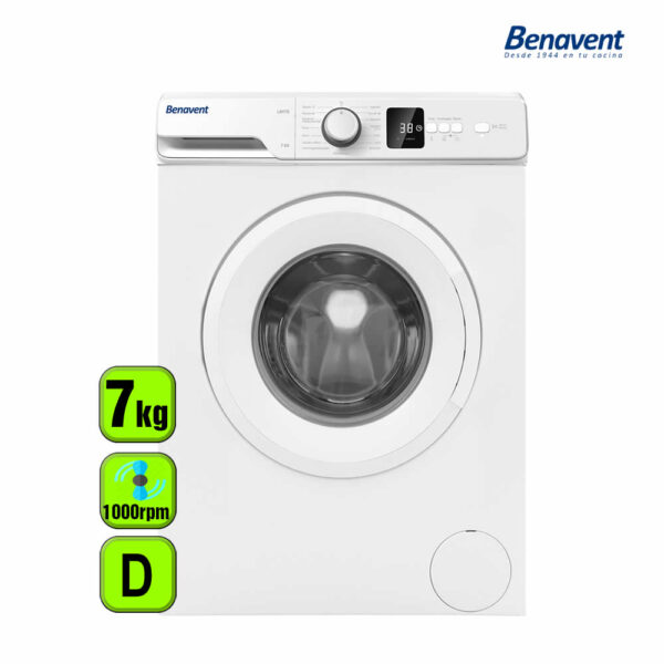 LAVADORA BENAVENT 7 KG 1000 RPM D