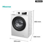 LAVADORA HISENSE 9 KG 1400 C INV VAPOR - Imagen 2