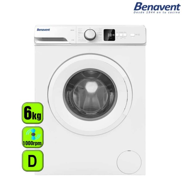 LAVADORA BENAVENT 6 KG 1000 RPM D