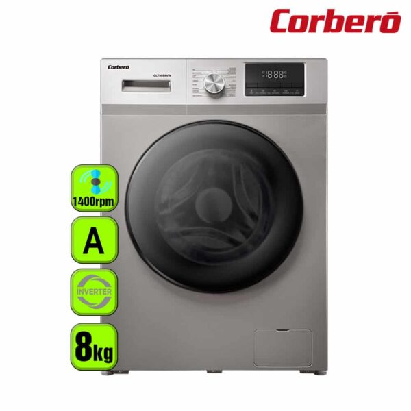LAVADORA CORBERO 8 KG 1400 INVERT A INOX