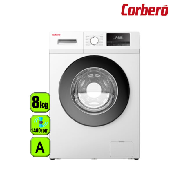LAVADORA CORBERO 8 KG 1400 RPM CLASE A