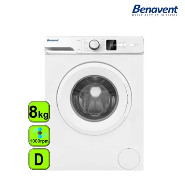 LAVADORA BENAVENT 8 KG 1200 RPM D