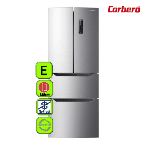 FRIGORIFICO CORBERO CUADRIO 186X63 NF A++/E INOX