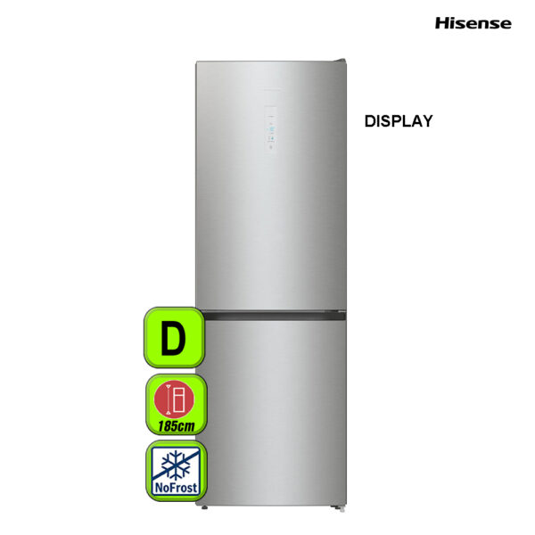 FRIGORIFICO HISENSE 185X60 NF D INOX DISPLAY