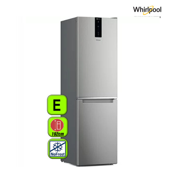 FRIGORIFICO WHIRLPOOL 191X60 NF E INOX DISPL