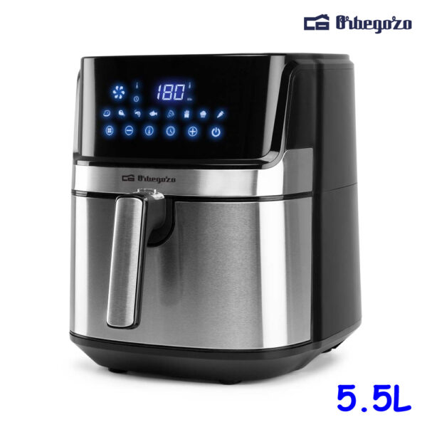 FREIDORA SIN ACEITE ORBEGOZO 5.5 DIGITAL INOX