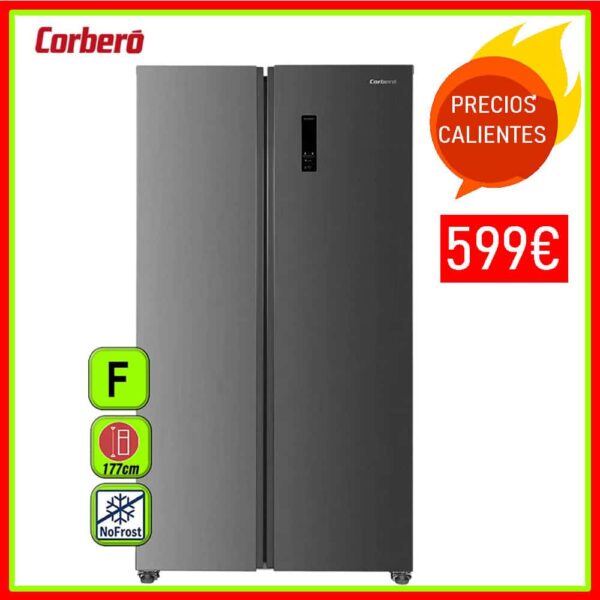 FRIGORIFICO AMERICANO CORBERO 177X91 INOX