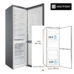 FRIGORIFICO HOTPOINT 203X60 NF D INOX - Imagen 2