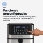 FREIDORA AIRE UNIVERSAL B 8 L NEGRA /INOX - Imagen 4