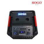 ALTAVOZ SOGO 2 X 12" BLUETOOTH LED BATERIA - Imagen 2