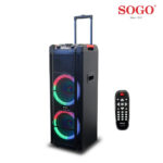 ALTAVOZ SOGO 2 X 12" BLUETOOTH LED BATERIA - Imagen 3
