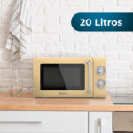 MICROONDAS CECOTEC RETRO YELLOW - Imagen 2