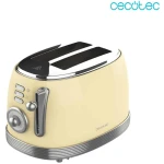 TOSTADOR VINTAGE YELLOW CECOTEC 2 RANURAS